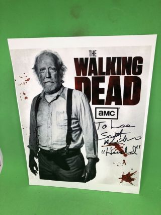 Scott Wilson The Walking Dead Amc “hershel” Greene Signed Autograph 8 1/2” X 11”