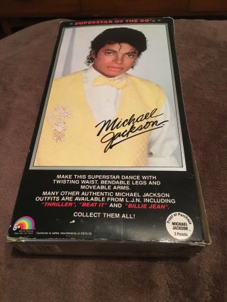 Vintage 1984 LJN Michael Jackson Doll - Thriller Outfit 2
