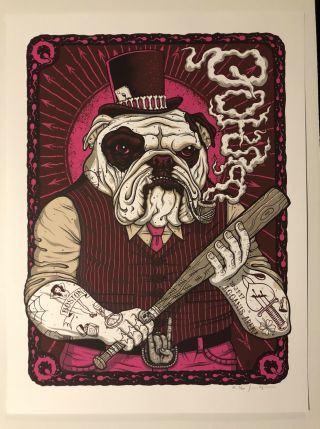 Queens Of The Stone Age 10/21/2017 Poster Boston Ma S&n Out Of 60 A/e Qotsa