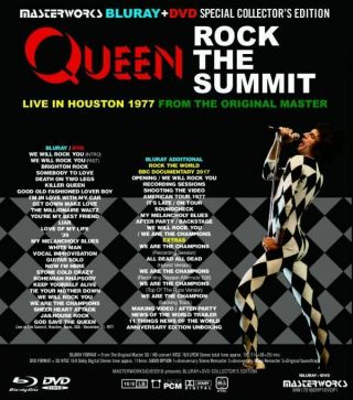 QUEEN 1977 HOUSTON BLU - RAY ROCK THE SUMMIT LIVE IN HOUSTON 1977 BAND DVD BLU - RAY 3