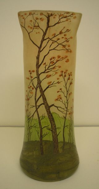 Large Legras Style French Art Glass Vase