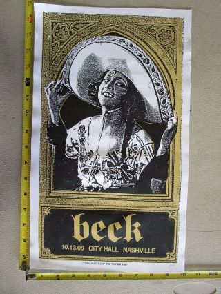2006 Rock Roll Concert Poster Beck Print Mafia S/n Le 125 Nashville