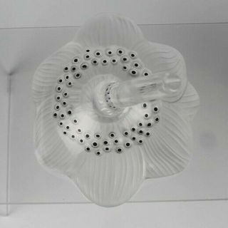 Lalique France French Frosted Crystal Anemone Flower Art Glass Paperweight HLD 5