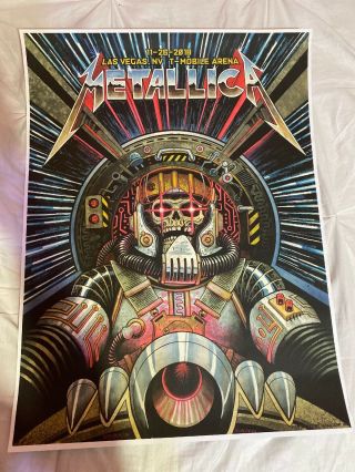 Metallica Las Vegas Poster Rare