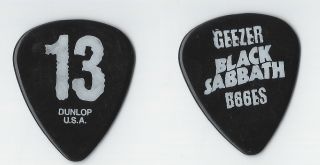 Black Sabbath Geezer Butler Reunion Tour 13 Guitar Pick - Black