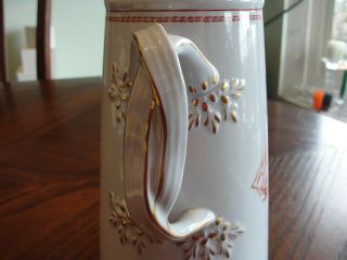 SPODE TRADE WINDS RED COFFEE POT 7 1/4 