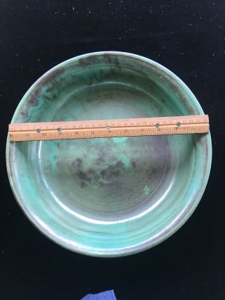 Shearwater Pottery Bowl With Green Glaze Circa 1940 Peter Anderson