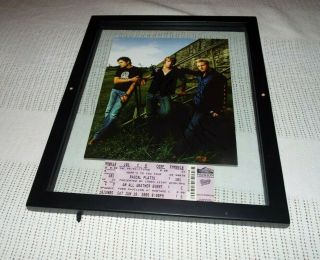 Rascal Flatts Signed By All Members 2005 Photo And Concert Ticket Framed Read