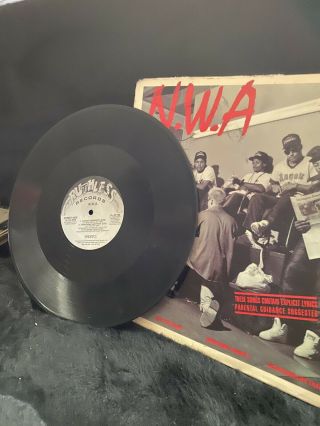 Ice Cube Signed Straight Outta Compton By Nwa Vinyl Record Beckett/bas H56059