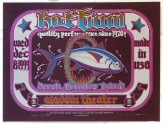 Hot Tuna Derek Trucks Band Gary Houston Mike King Signed 1999 Silkscreen Poster