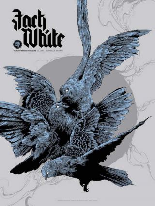 Jack White Poster Birmingham England 10/17/18 Artist S/n /50 Ken Taylor