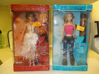2005 Leann Rimes & Martina Mcbride Mattel Barbie Dolls Nrfb