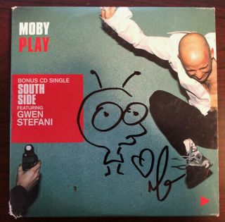 Moby Play Bonus Cd Single South Side Cd Signed Autographed