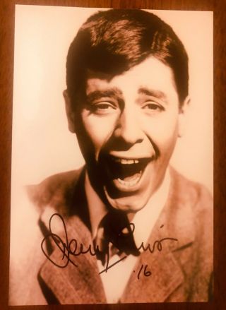 Jerry Lewis Autograph - Hand Signed Picture