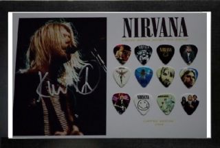 Nirvana Kurt Cobain Signed Limited Edition Pick Set Collectible