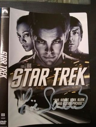 Zoe Saldana Signed Dvd Cover Star Trek Signed At 2016 Wondercon G Of The Galaxy