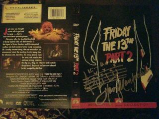 Henry Manfredini Signed Friday The 13th Part 2 Dvd Sleeve Autograph