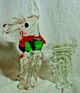 Vintage Large Murano Glass Scottish Terrier (scottie Dog) Possibly By Toffolo