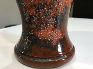 Large Royal Haeger Orange Etruscan Vase 8