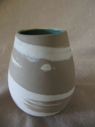 Collectible Georgia Mission Swirl Art Pottery Vase Signed W J Gordy