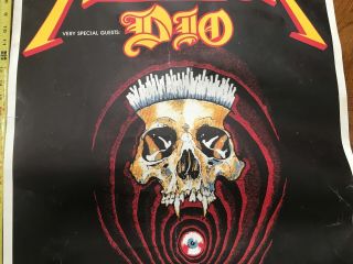 Metallica Tour 1990 Germany Concert Poster Vintage Metal Hammer Dio Bonham Rare 3