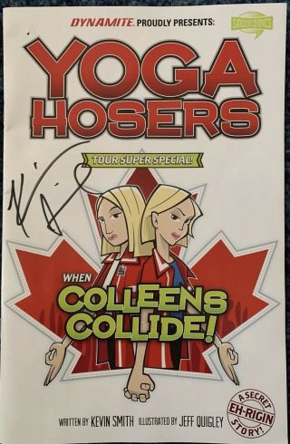 Yoga Hosers Tour Special Comic Book Signed By Kevin Smith