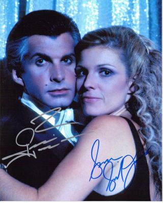 George Hamilton Susan St James Signed By Both 8x10 Love At First Bite Photo
