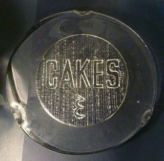 Blenko CAKES Plate 773 - D Heavy Clear West Virginia Glass 1979 11 1/2 