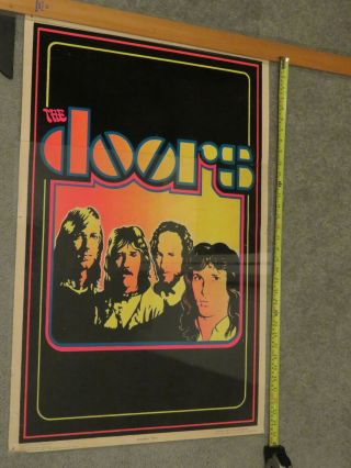 The Doors 1981 / Jim Morrison Vintage Black Light / Velvet Poster 36x24