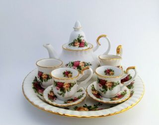 Royal Albert Old Country Rose Mini Tea Set