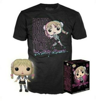 Britney Spears Baby One More Time Funko Pop & T - Shirt - Medium & Xl Rare