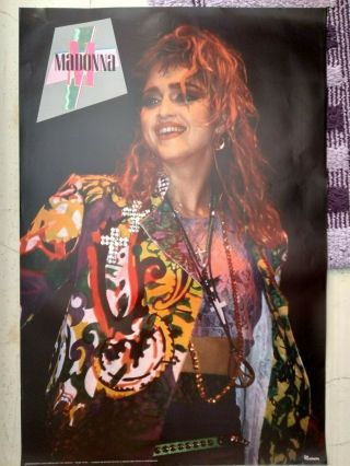 Madonna Vintgae 80s Big Poster Pop Music 80s Prince Cyndi Lauper