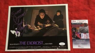 The Exorcist Movie Lobby Card Signed,  Sweet Dreams By Linda Blair Jsa