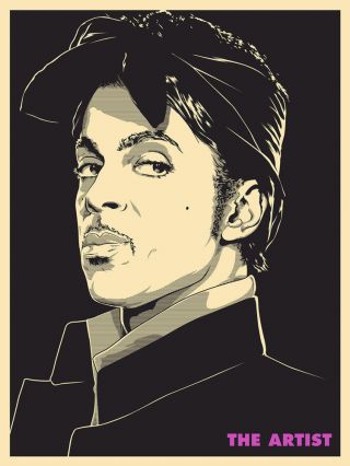 The Artist Prince Rogers Nelson Screen Print Poster Joshua Budich S/n A/p