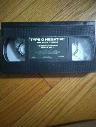 RARE TYPE O NEGATIVE PROMOTIONAL VHS FOR WHEN IT RAINS PETER STEELE shirt metal 7
