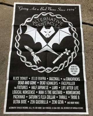 Vintage Dead Kennedys Punk Rock Concert Poster Alternative Tentacles 1979 Rare