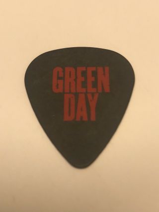 Green Day Billy Joe Armstrong Tour Guitar Pick Black 2