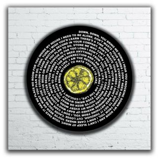 Stone Roses Ian Brown Canvas Or Poster Made Up Of Song Lyrics Ressurection