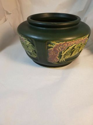 Roseville Pottery Rosecraft Vase Panel Green 2