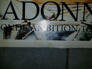 Vintage Madonna Blond Ambition Tour Poster Rare Wet UK 3