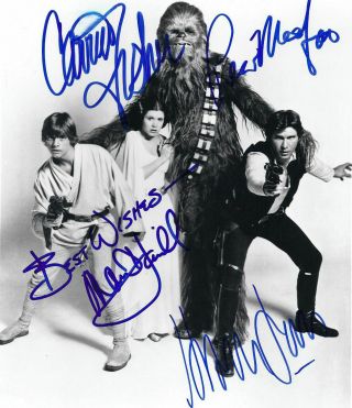 Carrie Fisher Harrison Ford (star Wars) Autographed Signed 8x10 Photo Reprint