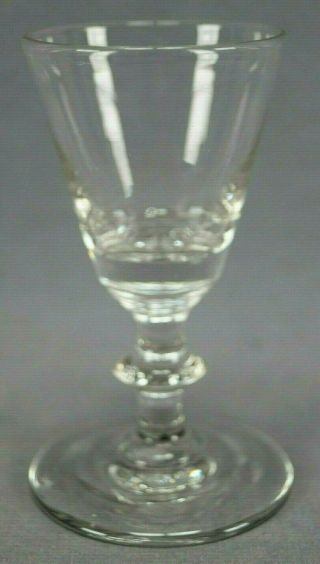 Early 19th Century American Hand Blown Clear Flint Glass Wine Circa 1820 A