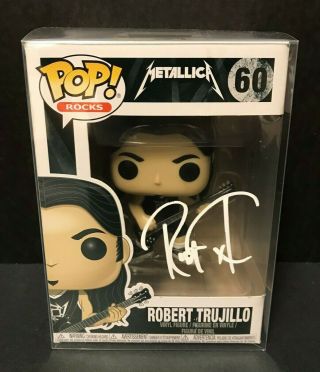 Metallica Robert Trujillo Funko Pop Signed By Robert Trujillo