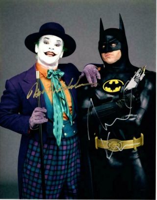 Michael Keaton / Jack Nicholson (batman) Autographed Signed 8x10 Photo Reprint
