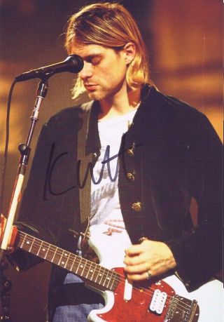 Kurt Cobain (nirvana) Autographed 8x10 Photo Signed Reprint