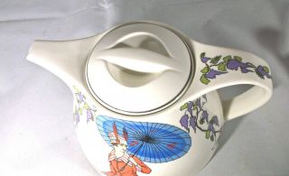 Villeroy & Boch Design 1900 Tea Set,  Teapot,  Sugar,  Creamer Art Deco 7