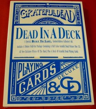 Grateful Dead " Dead In A Deck " 1989,  Built To Last Deluxe Cd & Playing Cards.
