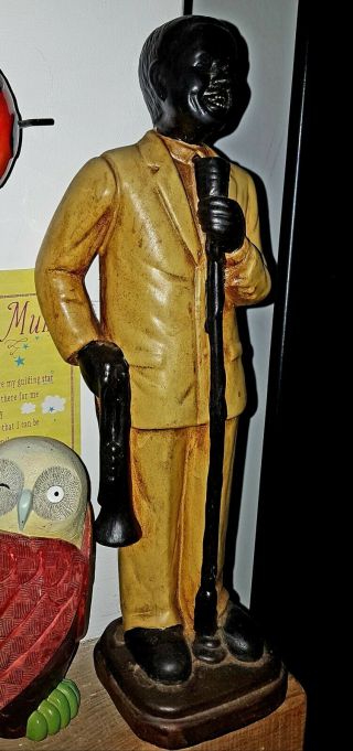 Antique Louie Armstrong/Jazz/Blues Musician/Singer old pottery Figurine 2