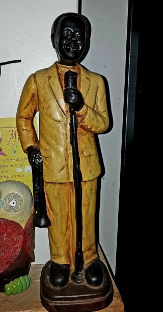 Antique Louie Armstrong/Jazz/Blues Musician/Singer old pottery Figurine 4