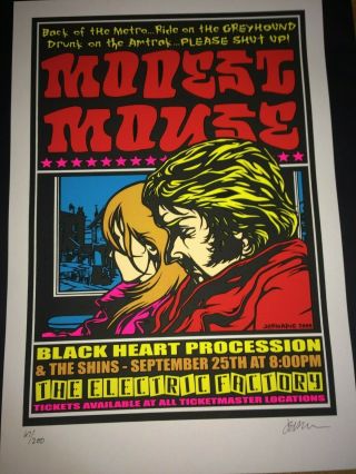 Jermaine Rogers Tx Modest Mouse 2000 Concert Poster S/n